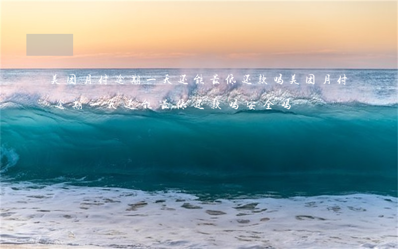 美团月付逾期一天还能最低还款吗(美团月付逾期一天还能最低还款吗安全吗)