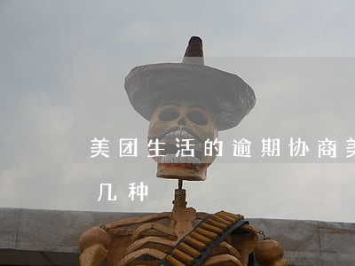 美团生活的逾期协商(美团逾期协商方案是哪几种)