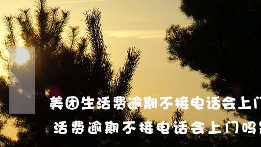 美团生活费逾期不接电话会上门吗-美团生活费逾期不接电话会上门吗是真的吗