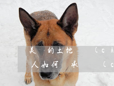 美國的土地遺產(chǎn)怎么繼承(美國人如何繼承遺產(chǎn))