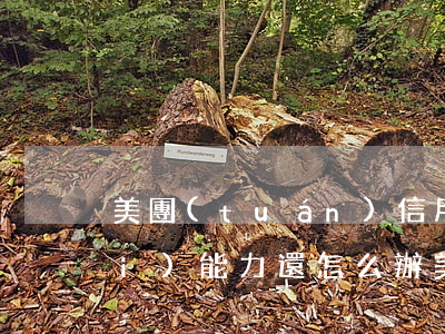美團(tuán)信用逾期 被催收沒(méi)能力還怎么辦?（美團(tuán)信用卡逾期被起訴）