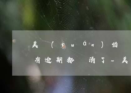 美團(tuán)借錢次數(shù)多沒有逾期都還清了-美團(tuán)借錢次數(shù)多沒有逾期都還清了怎么辦