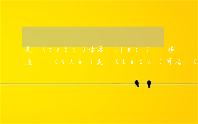 美團(tuán)生活費(fèi)掛賬停息話術(shù)(美團(tuán)可以協(xié)商停息掛賬)
