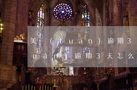 美團(tuán)逾期3天怎么辦(美團(tuán)逾期3天怎么辦,暫時沒能力還款)