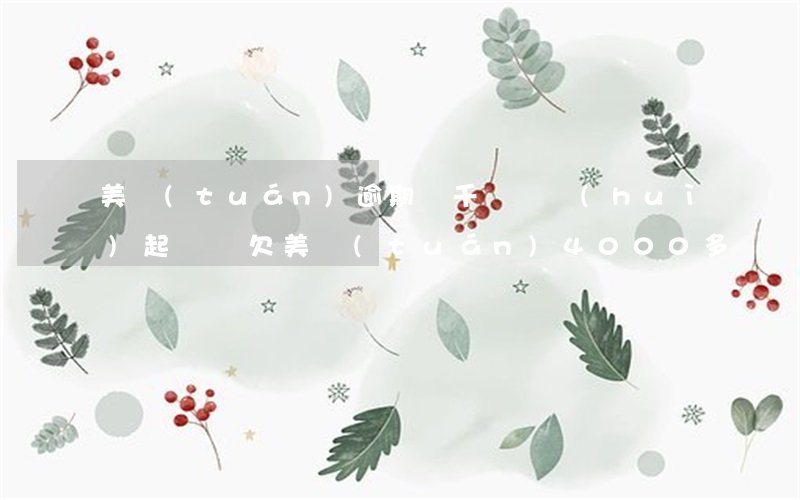 美團(tuán)逾期幾千塊錢會(huì)起訴嗎 欠美團(tuán)4000多塊錢逾期了會(huì)被起訴嗎?