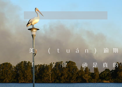 美團(tuán)逾期說(shuō)發(fā)律師函是真的嗎(美團(tuán)逾期說(shuō)發(fā)律師函是真的嗎還是假的)