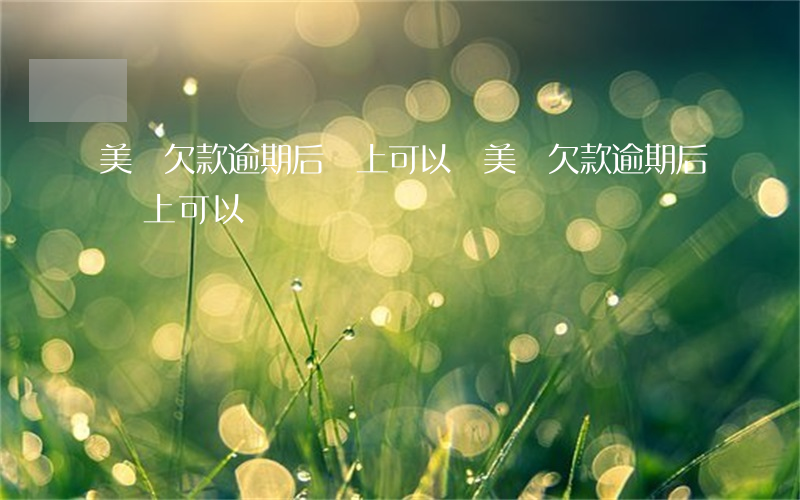 美團欠款逾期后還上可以嗎 美團欠款逾期后還上可以嗎