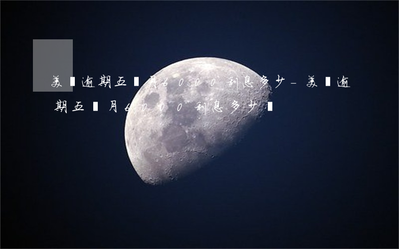 美團逾期五個月6000利息多少-美團逾期五個月6000利息多少錢