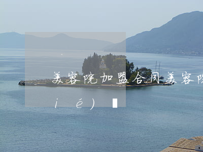 美容院加盟合同(美容院加盟合同解除協(xié)議)