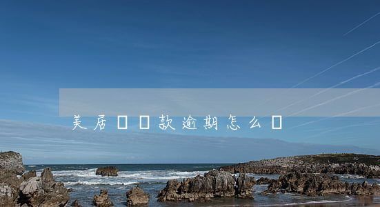 美居貸貸款逾期怎么辦