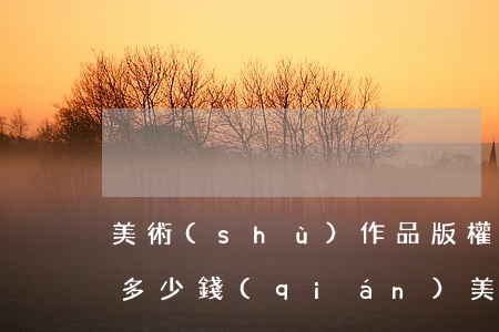 美術(shù)作品版權(quán)登記多少錢(qián)（美術(shù)作品版權(quán)登記要多久）