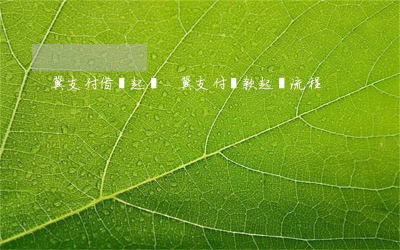 翼支付借錢起訴-翼支付貸款起訴流程