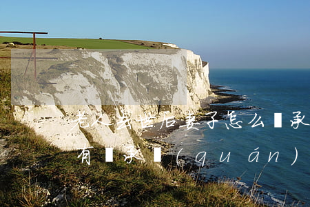 老人去世后妻子怎么繼承(老人去世后兒媳婦有繼承權(quán)沒?)
