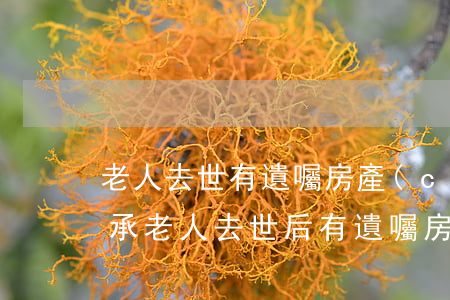老人去世有遺囑房產(chǎn)該怎么繼承(老人去世后有遺囑房產(chǎn)繼承)
