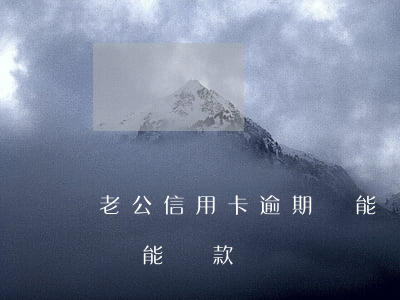 老公信用卡逾期還能貸款嗎(老公信用卡逾期還能貸款嗎)