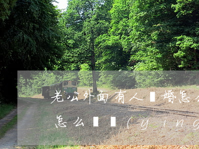 老公外面有人離婚怎么辦(老婆在外面有外遇怎么辦,應(yīng)該離婚嗎)