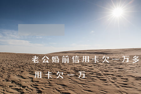 老公婚前信用卡欠一万多怎么办（老公婚前信用卡欠一万）