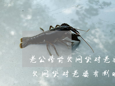 老公婚前欠网贷对老婆有影响吗-老公婚前欠网贷对老婆有影响吗知乎