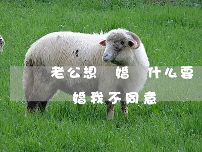 老公想離婚為什么要讓我起訴他呢(老公起訴離婚我不同意)