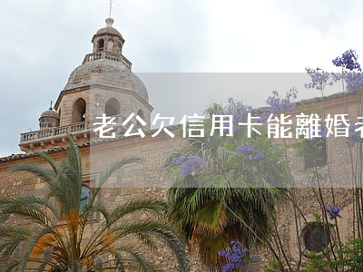 老公欠信用卡能離婚(老公欠信用卡能離婚不)