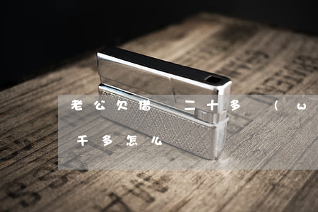 老公欠借唄二十多萬(wàn)(借唄欠了2千多怎么辦)