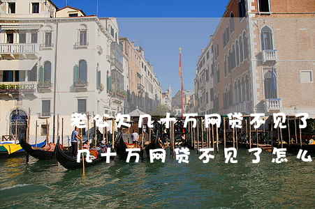 老公欠几十万网贷不见了怎么离婚-老公欠几十万网贷不见了怎么离婚呢