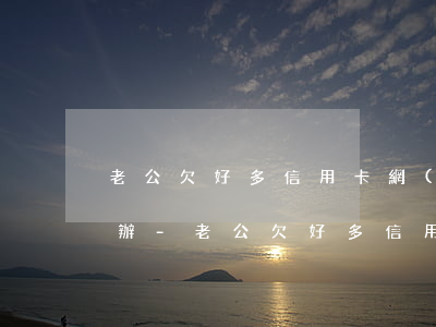 老公欠好多信用卡網(wǎng)商貸怎么辦-老公欠好多信用卡網(wǎng)商貸怎么辦呢
