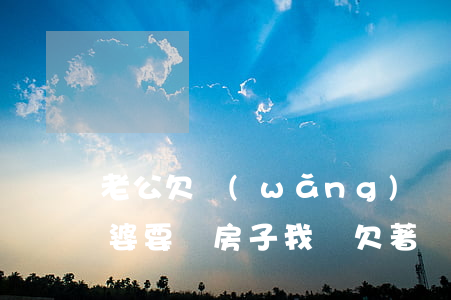 老公欠網(wǎng)貸老婆可以買房嗎(老婆要買房子我還欠著網(wǎng)貸)