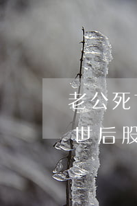 老公死亡股權(quán)怎么繼承(股東去世后股權(quán)怎么繼承?)