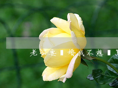 老公要離婚我不想離怎么辦