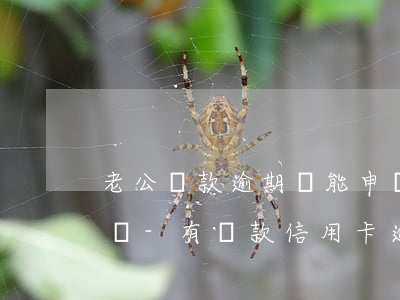 老公貸款逾期還能申請(qǐng)信用卡嗎-有貸款信用卡逾期了怎么辦