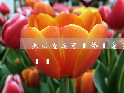 老公重病可離婚嗎(妻子生重病,丈夫想離婚,能離嗎)