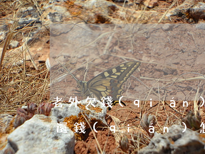 老外欠錢(qián)不還如何起訴(老外不還錢(qián)怎么辦)