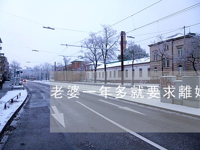 老婆一年多就要求離婚
