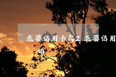 老婆信用卡欠2(老婆信用卡欠20萬,男人該離婚嗎?)