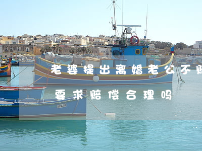 老婆提出离婚老公不赔偿(丈夫提出离婚妻子要求赔偿合理吗)