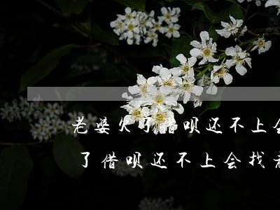 老婆欠了借呗还不上会找老公还吗-老婆欠了借呗还不上会找老公还吗怎么办
