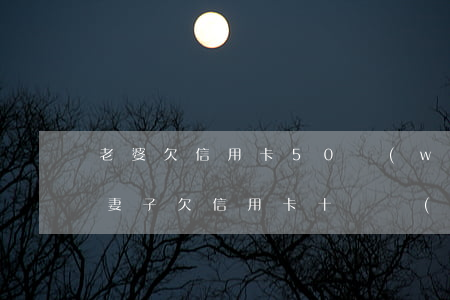 老婆欠信用卡50萬(wàn)和她離婚嗎（妻子欠信用卡十幾萬(wàn)）
