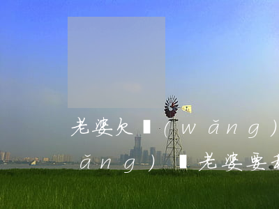 老婆欠網(wǎng)貸不敢說(欠了網(wǎng)貸老婆要和我離婚)