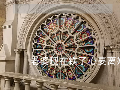 老婆现在铁了心要离婚怎么办