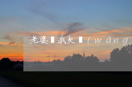 老婆罵我欠網(wǎng)貸