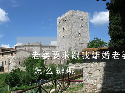 老婆要求跟我離婚(老婆堅持要和我離婚,我該怎么辦呢?)