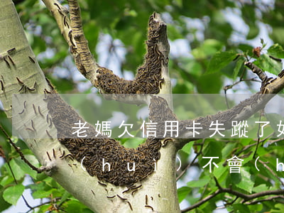 老媽欠信用卡失蹤了(如果欠信用卡人死了,會(huì)不會(huì)影響子女)