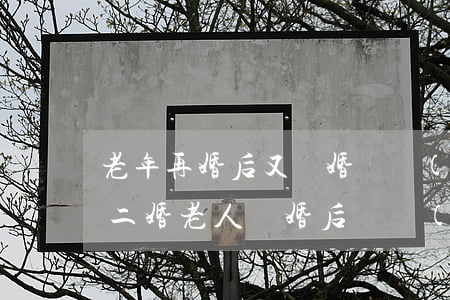 老年再婚后又離婚財產(chǎn)怎么分(二婚老人離婚后財產(chǎn)如何分配)
