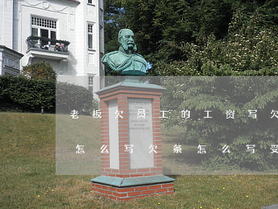 老板欠员工的工资写欠条怎么写(老板欠工资怎么写欠条怎么写受法律保护)