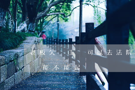 老板欠員工錢可以去法院起訴嗎(老板拖欠工資能不能起訴)