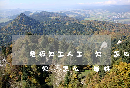 老板欠工人工資欠條怎么寫-老板欠工人工資欠條怎么寫最好