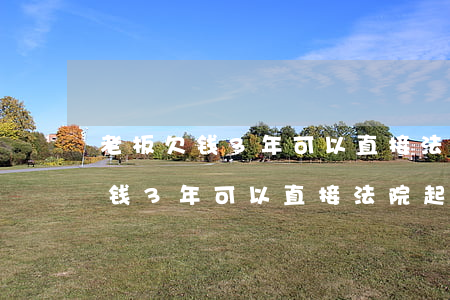 老板欠钱3年可以直接法院起诉么-老板欠钱3年可以直接法院起诉么吗