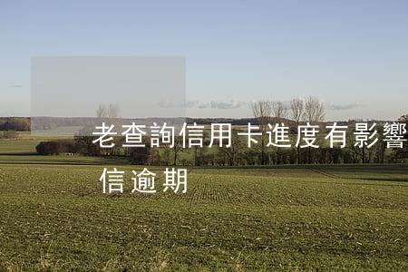 老查詢信用卡進度有影響嗎（信用卡老查詢征信逾期）