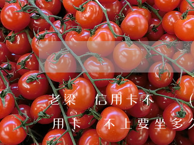 老梁說信用卡不還會(huì)坐牢嗎(欠信用卡還不上要坐多久牢)